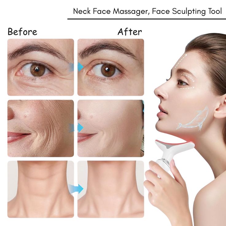 7-in-1 LED Light Therapy Neck & Face Massager