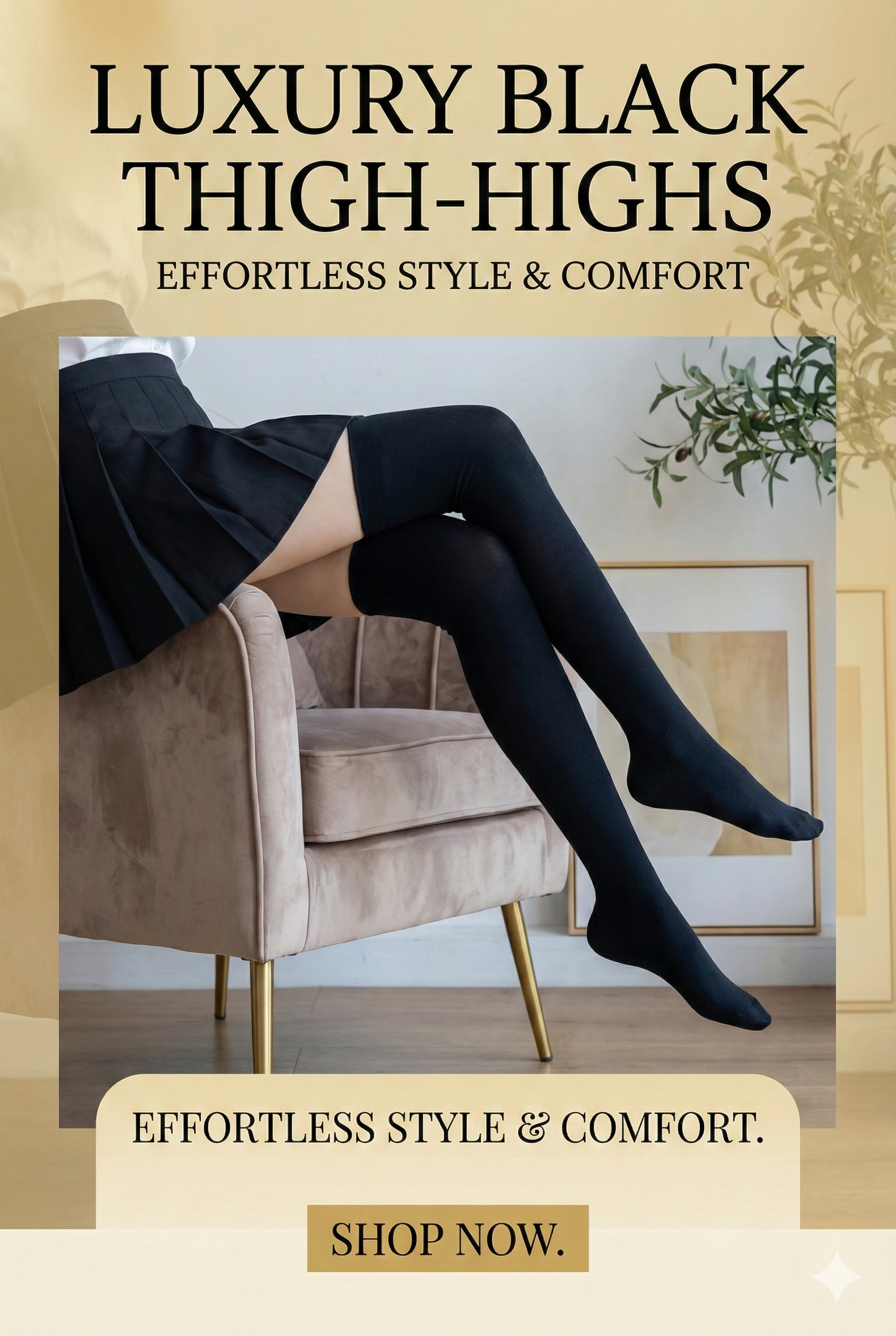 Warm Woolen High Knee Winter Long Socks (1 PAIR)