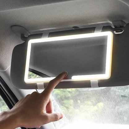 LED Car Vanity Mirror With Lights | 10-Inch Touch Control