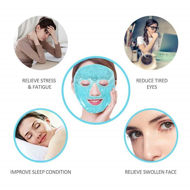 Soothing Reusable Gel Face Mask for Headaches & Relaxed Skin