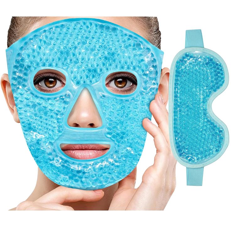Soothing Reusable Gel Face Mask for Headaches & Relaxed Skin