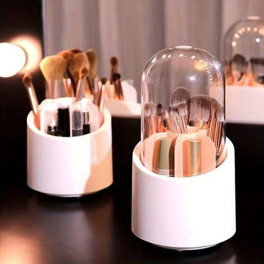 Portable 360° Rotating Makeup Brush Holder