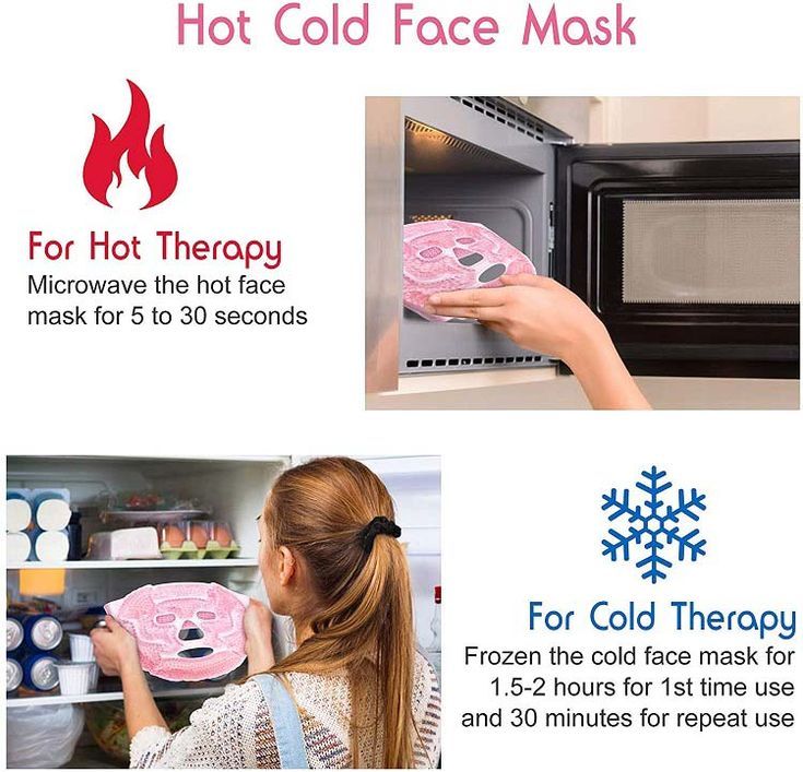 Soothing Reusable Gel Face Mask for Headaches & Relaxed Skin