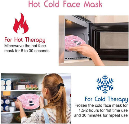 Soothing Reusable Gel Face Mask for Headaches & Relaxed Skin