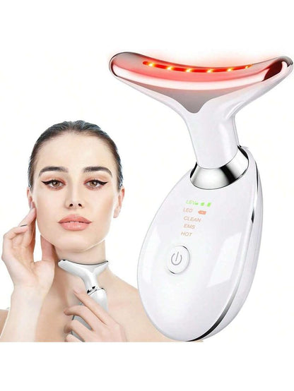 7-in-1 LED Light Therapy Neck & Face Massager